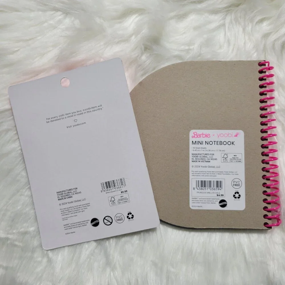Barbie x Yoobi Mini Notebook & Gel Pens Set